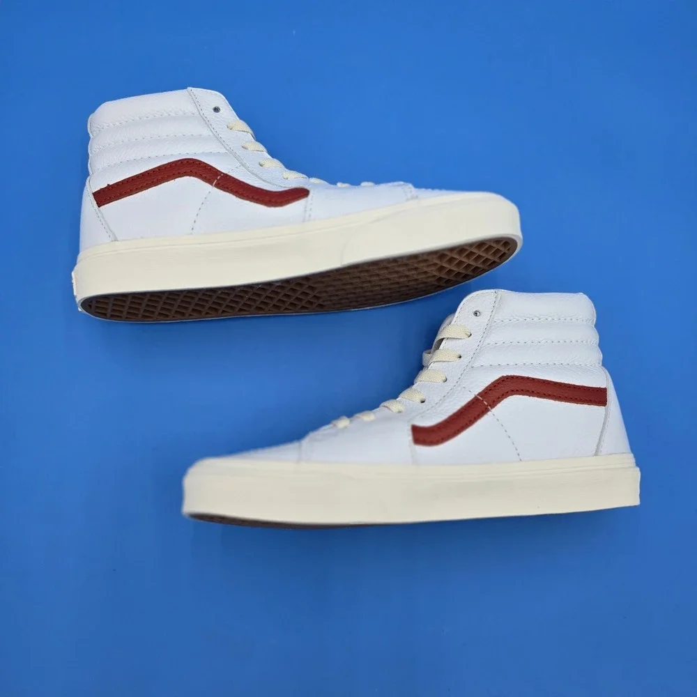 VANS SK8-HI VINTAGE POP Leather SNEAKERS/SHOES Women's 7.5 Men's 6‎ NEW